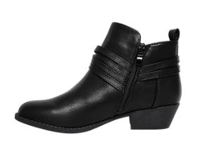 Women's Chelsea Buckle ankle booties: blk