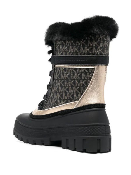 Michael Kors Women's Ozzie Winter Boots: blk/gld
