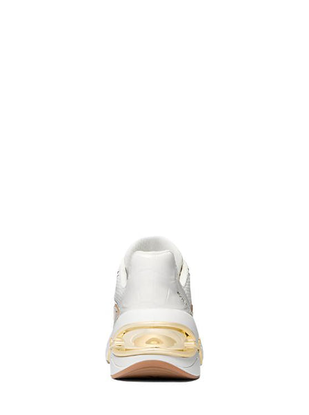 Michael Kors Toni Mixed-Media Trainer Sneakers: P.gld