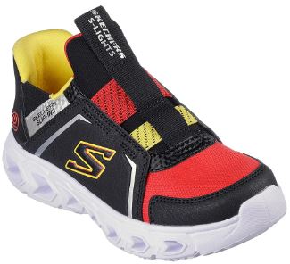 Skechers Boys Slip-Ins S-Lights Hypno-Flash 2.0 - Brisk-Brights: BKRD