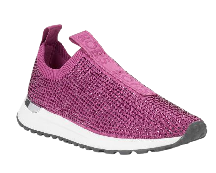 Michael Kors Bodie Slip on Sneakers: Rhinestone Cherise Pink