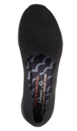 Skechers Womens knit Seager  Slip On Shoes