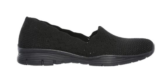 Skechers Womens knit Seager  Slip On Shoes
