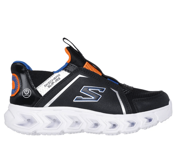 Skechers Boys Slip-Ins S-Lights Hypno-Flash 2.0 - Brisk-Brights: BKRD