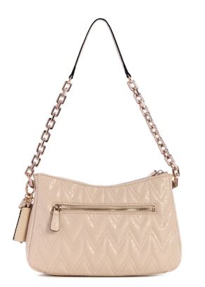 Guess Adelard  Shoulder Chain Handbag: Stone/Beige