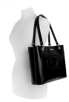 Guess Eco Mietta Tote Shoulder Handbag: Blk