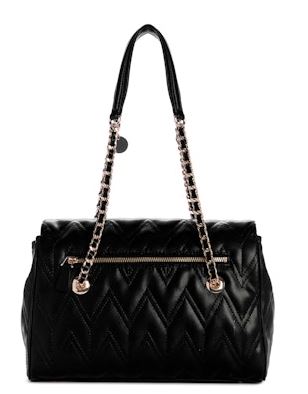 Guess Eda 3 Compartment Shoulder Handbag: Blk