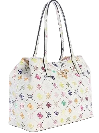 Guess  Emelie Logo 2n1 tote: wht multi