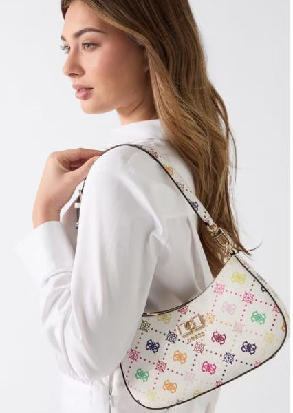 Guess  Emelie Logo Shoulder bag : wht