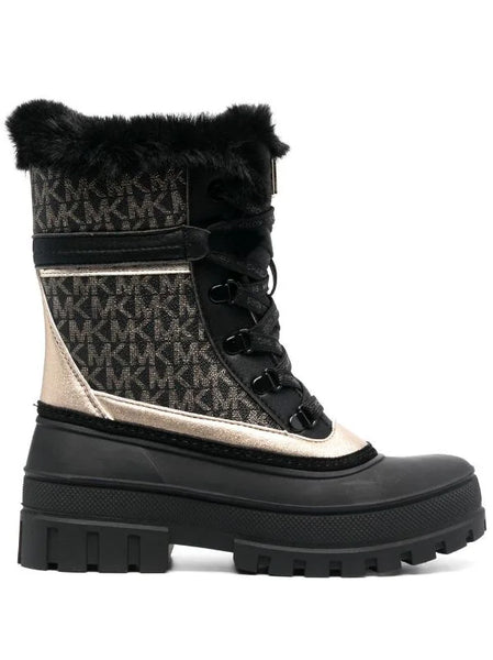 Michael Kors Women's Ozzie Winter Boots: blk/gld