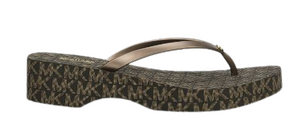 Michael Kors Lilo Wedge  Flipflop Sandals: Bronze