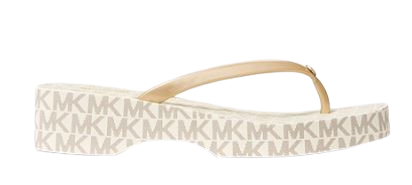 Michael Kors Lilo Wedge  Flipflop Sandals: Vanilla