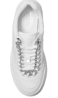 Michael Kors Hayes Chained Laced Sneakers: Optic White