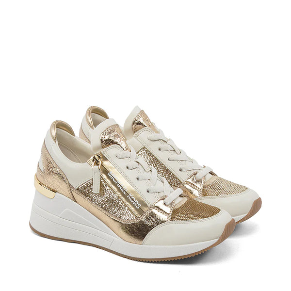 Women's Michael Kors Darby Wedge Sneakers: P.gld