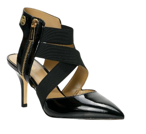 Michael kors black and gold shop heels