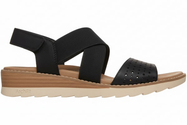 Skechers BOBS Arch Fit Oasis Sandals  - B Perf: BLK