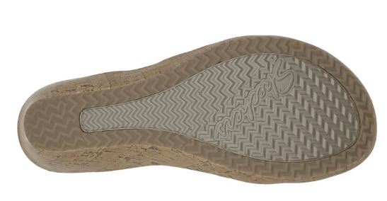 Skechers women's Beverlee Wedge Strappy Sandal - Delicate Glow: lug