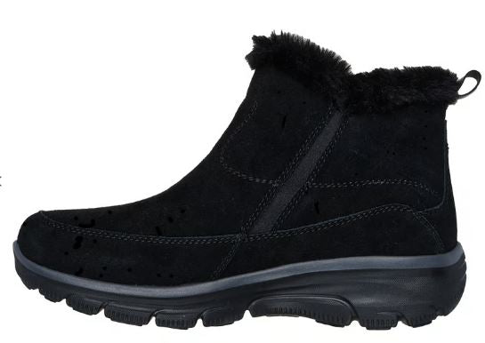 Skechers Women's Easy Going Cool Zip Bootie: BLK
