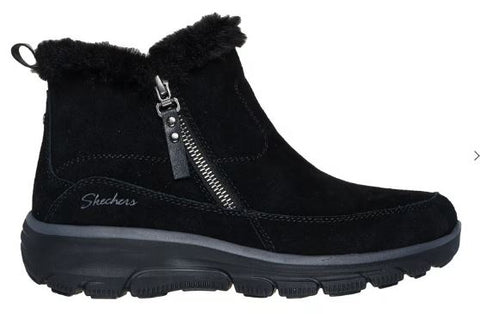 Skechers Women's Easy Going Cool Zip Bootie: BLK