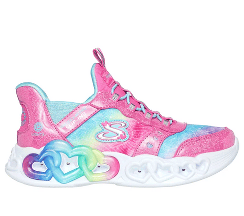 Skechers Girls  Slip-ins: Infinite Heart Lights: PKMT