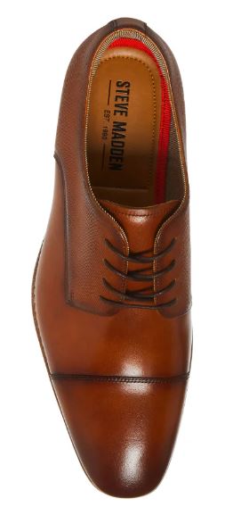 Steve Madden Men's Leather Gaudin Dress Shoes:  Cog