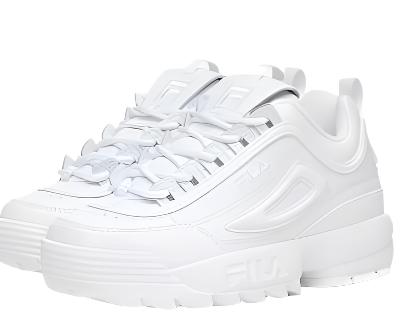 Fila Women's Disruptor II Premium Athletic Shoe : White