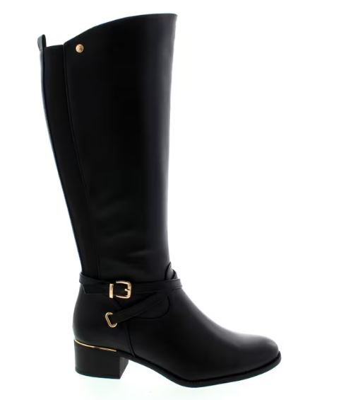 Women's Lady Comfort Riding Boots : Blk