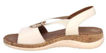Women's Lady Comfort low wedge Mabel Sandals: WHt