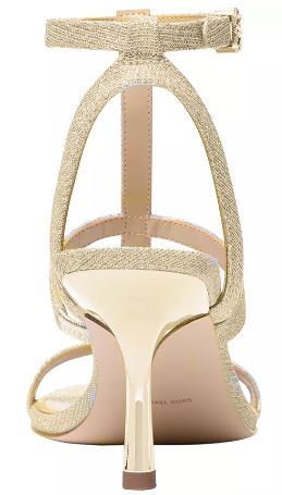 Michael Kors Nara T strap Mid Sandal : P.GLD