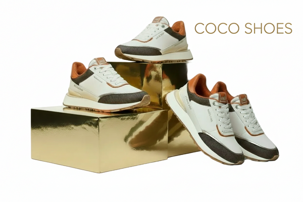 Michael Kors Nova Mixed media Trainer : Orange punch