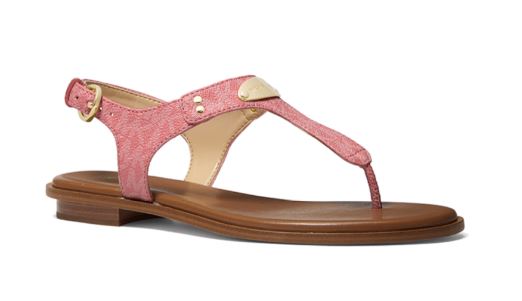 Michael Kors plate thong sandals : Rose