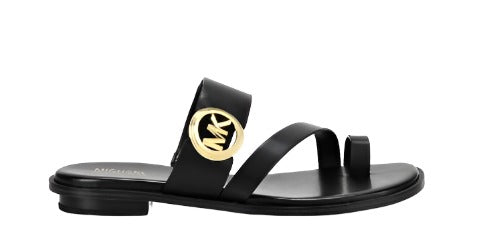 Michael Kors Women Vera Flat  Leather Sandals: blk