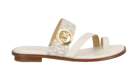 Michael Kors Women Vera Flat thong Leather Sandals: VAN MULTI