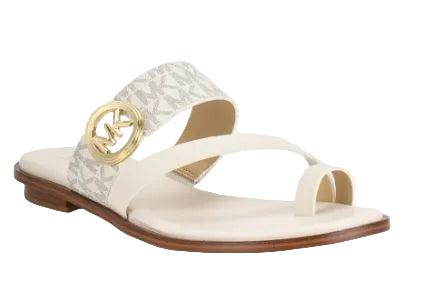 Michael Kors Women Vera Flat thong Leather Sandals: VAN MULTI
