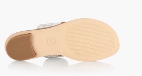 Michael Kors Women Vera Flat thong Leather Sandals: VAN MULTI