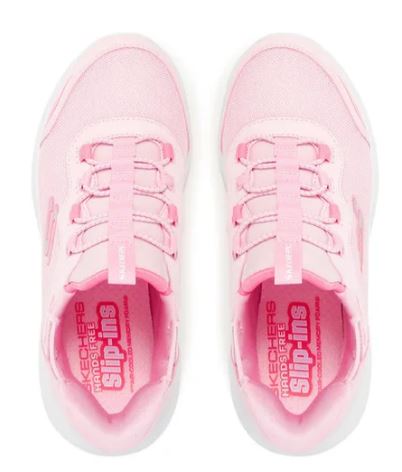 Skechers Girls Slip-ins: Bounder - Simple Cute: LTPK