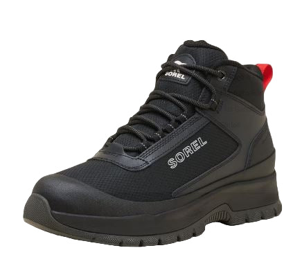 Sorel Mens OUTING NW™ SNEAKER MID Men's Waterproof Sneaker: blk