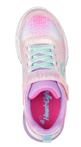 Skechers Girls S Lights Flutter Sneakers Pkmt