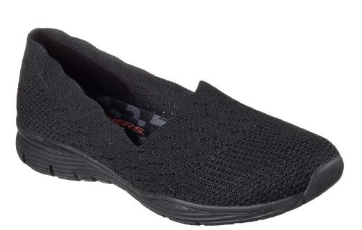 Skechers Womens knit Seager  Slip On Shoes