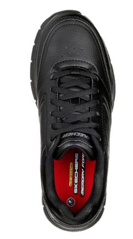 Slip Resistant Skechers Wide Fit Women's Memory Foam Skechers 77236W Women Slip Resistant Safety Nampa- Annyod Shoes Wide Fit  –