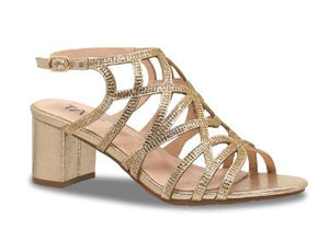 Women's Taxi Macy Caged Dress Sandals : Gld