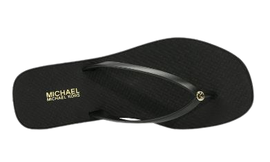 Michael Kors Lilo Wedge Flipflop Sandals: BLK
