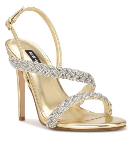 Nine West Women's Stiletto Heel Dress Sdls: Gold