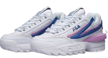 Women's Fila Disruptor 2  EXP:  WHT/BLU