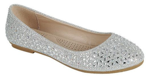 Womens's Rhinestone Dress-06 : Silv
